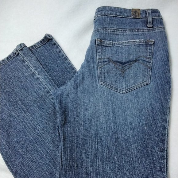 lei Chelsea Low Rise Blue Denim Long Tall Jeans Size 5 Inv005 - Picture 1 of 13